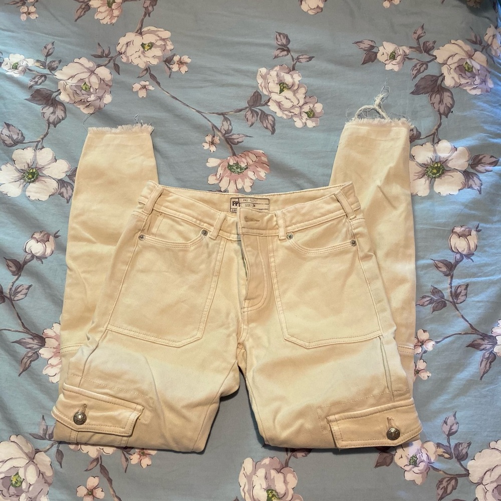 Free people cargo skinny jeans
